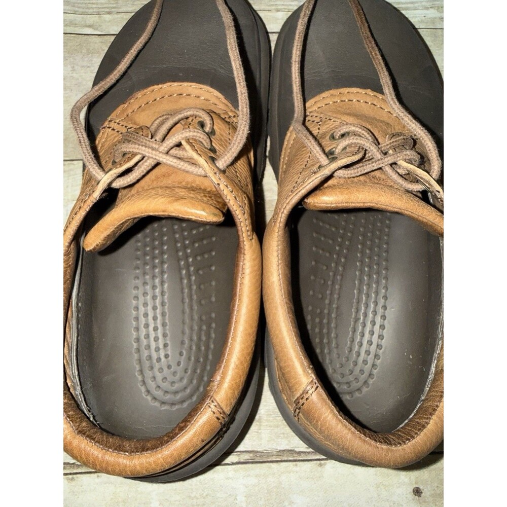 Mens Croc Water Shoes W/Leather Upper Size 9 In Excellent Shape Ready For Action - Picture 3 of 9